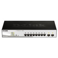 SWITCH ETH 8P 1GBE 2x1GBE SFP D-LINK DGS-1210 POE 65W NEW