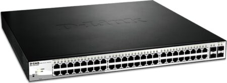 SWITCH ETH 48P 1GB & 4x1GB RJ45/SFP DLINK DGS-1210 POE 370W NEW