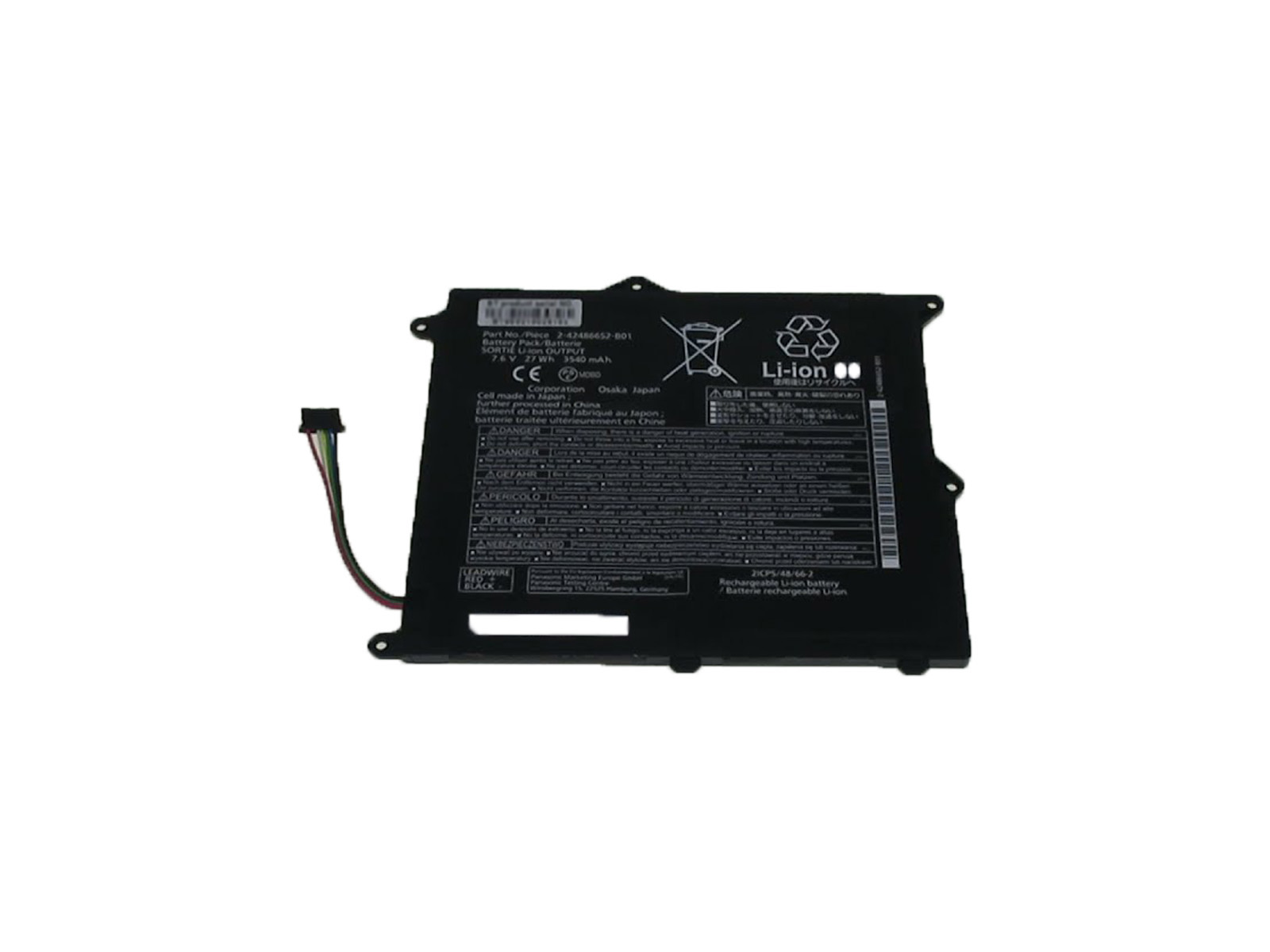 PANASONIC TOUGH BOOK Cf-XZ6 BatteryGA