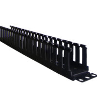 CABLE MANAGER PANDUIT 1U CABLE CROSS HOOK BLACK PLASTIC