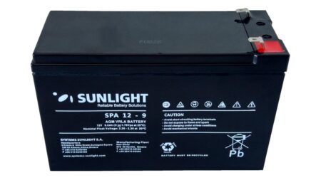 BATTERY VRLA RECHARGABLE HRD-SLA 12V-9AH FOR UPS NEW